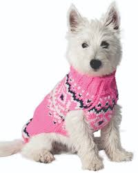 Pink Nordic Wool Dog Sweater