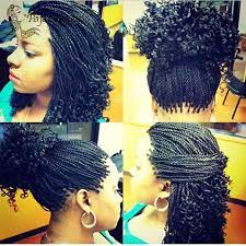Curly Braids Braids With Curls Micro Braids Hairstyles Natural Hair Styles