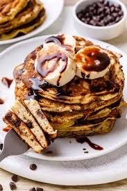 Flourless Paleo Banana Chocolate Chip Pancakes Ermahgerd Recipe Banana Chocolate Chip Pancakes Banana Chocolate Chip Paleo Banana Pancakes