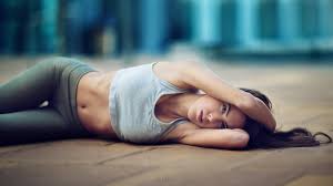 Huge collection, amazing choice, 100+ million high quality, affordable rf and rm images. Wallpaper Women Depth Of Field Straight Hair Long Hair Brunette Looking At Viewer Sitting Tank Top Lying Down Yoga Pants David Mas Belly Person Girl Beauty Hand Finger Leg Sense Muscle