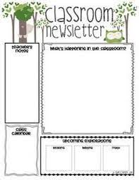 Classroom Newsletter Templates Best From Pinterest Classroom Newsletter Template Classroom Newsletter School Newsletter Template