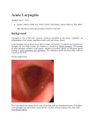 Image result for Acute Laryngitis