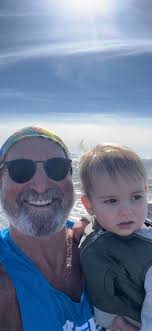 I couldn't be happier, living in such gratitude that my one year old  grandson takes to the rock like he does, he tops that boulder out, and he  down climbs it, and