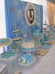Use a large serving tray with many sections to prep materials for the. Decoration Frozen Themed Birthday Party At Home Novocom Top