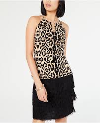 Inc Leopard Print O Ring Halter Top Created For Macys