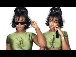 How To Style Short Wig Friday Night Hair Gls148 Youtube Night Hairstyles Friday Night Hair Short Wig