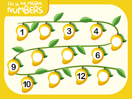 It is focused on the topic and words of numbers. Math Fill Missing Number Worksheet 605203 Download Free Vectors Clipart Graphics Vector Art