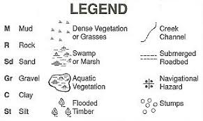 Learning How To Fish Map Symbols Map Fishing Maps