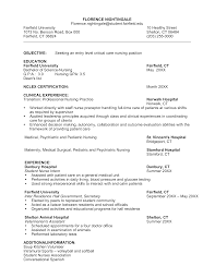 Take a look at our example resume professionally crafted with the most in demand job objective seeking work as a medical surgical nurse in a hospital in order to bring my years of experience in the field to the doctors and hospital. Kostenloses Entry Level Critical Care Nurse Resume Template