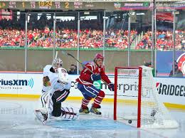 Alex Ovechkin Watches His Rebound Shot Past Corey Crawford Go Off The Post During The 2015 Winter Classic On Nationals Park Chicago Sports Teams Alex Ovechkin