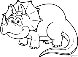 Includes reading comprehension articles, dino math worksheets, a dinosaur research project, and more. Cute Fat Triceratops Coloring Page Coloringall
