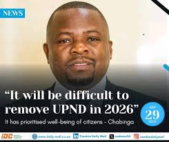 THE UPND GOVERNMENT IS NOT WORKING TO WIN THE NEXT ELECTION NO, IT IS  WORKING TO MAKE THE NEXT GENERATION WIN. -CHOMBA CHIFUNDA