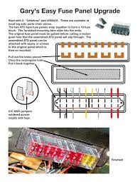 Interior lamp washer theft alarm air conditioning fuel bell heater telephone headlamp power window central lock wiper power steering. Thesamba Com Beetle 1958 1967 View Topic Updating The Fuse Block And Fuses