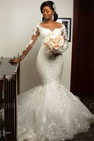 Because if too tight dress. Mermaid Lace Appliques Wedding Dresses With Sleeves Sexy Plus Size Wedding Gowns Onine Babyonlinewholesale