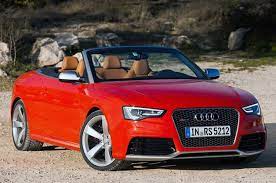 Audi Rs5 Cabriolet Front Three Quarter View Red Audi Rs5 Audi A3 Cabriolet 2014 Audi Rs5