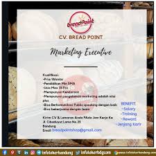 Lowongan crew event organizer surabaya 2019. Lowongan Kerja Cv Bread Point Bandung November 2020 Kota Bandung Pendidikan Komunikasi