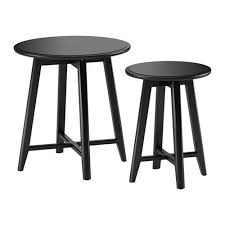 Kragsta Satztische 2 St Schwarz Ikea Deutschland Nesting Tables Large Coffee Tables Ikea