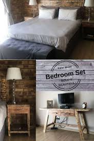 Two Bedside Tables A Wall Mounted Headboard And A Tv Stand Or Dressing Table All In Matching Colo Bedroom Set Pinterest Home Decor Ideas Diy Furniture Bedroom