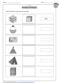 Solid 3d Shapes Worksheets Shapes Worksheets 3d Shapes Worksheets Worksheets