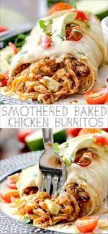 Smothered Baked Chicken Burritos Diana All Recipes Chicken Chickenrecipes Mexican Food Recipes Recipes Food