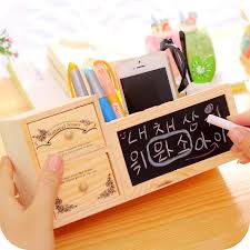 Shop for desk trays, cardholders and desk organizers to keep your desk organized.check out our wood desk wooden pen holder made with superior quality sheesham wood is a multipurpose accessories pen stand. Buy Wooden Pen Holder With Blackboard Desktop Pencil Holder Kawaii Desk Tidy Organizer Pen Accessories At Affordable Prices Free Shipping Real Reviews With Photos Joom