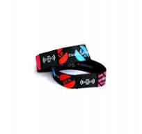 Pulseira em tecido elástico com NFC, NTAG®213, chip dentro ...