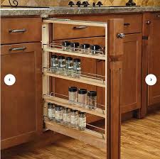 Filler Between Pull Out Pantry In 2020 Kitchen Base Cabinets Kitchen Cabinet Organization Shelves