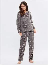 Snowflake Fleece Pyjama Set Women S Pyjamas M Co