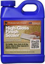 However, tile floors eventually lose their shine over time due to wear, stains and dirt. Miracle Sealants Hgfs6qt High Gloss Finish Sealer Color Gloss Enhancers Quart Clear Household Wood Stains Amazon Com