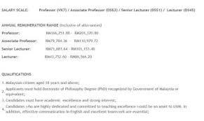 What is average salary for lecturer in malaysia? Untung La Orang Yang Ada Phd