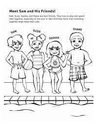 It was traditional in japan to fly koinobori (carp kites) like. Safety Around Water Activity Coloring Pages Ymca