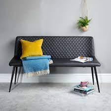 A standard height dining room bench has an 18 seat height and is generally paired with a 30 high dining room table. Ripley Dining Bench Grey