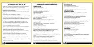 A professional development tool for every school. Teacher Interview Pack 15 Minute Lesson Plan For Interview