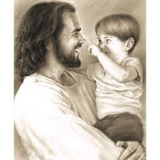 Innocence 8 X10 Wall Art Print Of Jesus Christ Holding Child By David Bowman Religious Spiritual Christian Fine Art Walmart Com