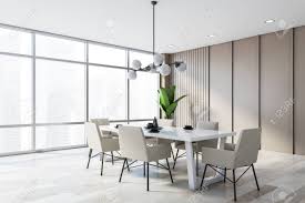 Browse our wide selection of elaborately carved traditional dining chairs, or comfortably casual woven dining room chairs to match your style perfectly. Corner Of Modern Dining Room With Beige Walls Wooden Floor Stock Photo Picture And Royalty Free Image Image 136891574