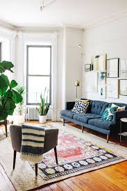 These ideas show how you can bring blue to your living room with a great sofa. Furniture Living Room My Scandinavian Home Mid Century Blue Sofa And Kilim In The Laid Back Sitting R Decor Object Your Daily Dose Of Best Home Decorating Ideas Interior