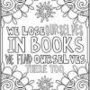 Free, printable library coloring page for kids with bonus blank reading log. 1
