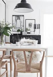 Sheepskin Chair Cover Dining House Interior Home Decor Dining Room Inspiration