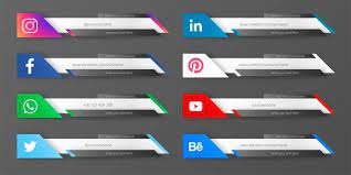 Download Modern Social Media Lower Third Collection For Free Lower Thirds Social Media Logos Vector Free