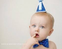 Gold Baby Blue Party Hat
