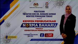 A) universiti awam (ua) dan institusi pengajian tinggi swasta (ipts). Kementerian Pengajian Tinggi Perutusan Yb Datuk Seri Dr Noraini Ahmad Menteri Pengajian Tinggi Sempena Kempen Pembudayaan Norma Baharu Peringkat Kementerian Pengajian Tinggi Facebook
