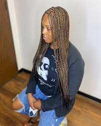 Knotless colour 30 and 33 braids. Small Knotless Braids Color 2 27 30 Colored Braids Blonde Box Braids Colored Box Braids