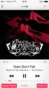 Favorite Song At The Moment Bullet For My Valentine Tears Don T Fall Bullet For My Valentine Valentine Songs Poison Albums