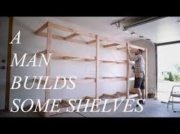 Garage Storage Shelves Easy Build Youtube Garage Storage Shelves Diy Storage Garage Storage