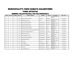 Luzuko matsolo is on facebook. Pdf Municipality King Sabata Dalindyebo Town Mthatha General Valuation Roll For The Period 2013 Erfno Portion Scheme Extent Name Of Owner Zoning Usedas Siteaddress Final Value Andile Nxopho Academia Edu
