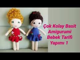 Cok Kolay Basit Amigurumi Bebek Tarifi Yapimi Anlatimi Bacak Govde Ve Kol Yapimi Youtube Bebek Basi Oyuncak Bebek Saci Bebek Saclari