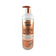 Apply either the coconut oil (or the shea butter) and use a wide tooth comb to distribute it evenly through the hair. Suave Professionals Sulfate Free Cleansing Shampoo With Natural Shea Butter And Oure Coconut Oil For Natural Hair 488ml Sku 079400459909 Hair 11 74 9 59 9 59 Add To Cart