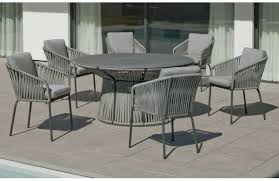 La collection hévéa est constituée uniquement d'éléments 100% massif. Fauteuil Salon De Jardin En Aluminium Et Cordage Tulip Hevea