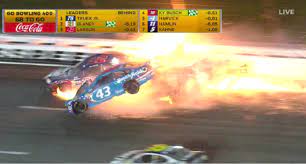 Williams driver russell collided with bottas when trying to overtake the mercedes car for ninth place in the emilia romagna grand prix, resulting in a big crash. Aric Almirola Taken Away On A Stretcher After Horrifying Nascar Wreck