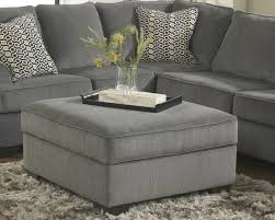 Loric 12700 Smoke Grey Sectional Sofa Living Spaces Ashley Home Store Furniture San Diego Ca Irvine Anaheim Orange County Long Beach Los Angeles California Square Storage Ottoman Grey Storage Ottoman Ottoman